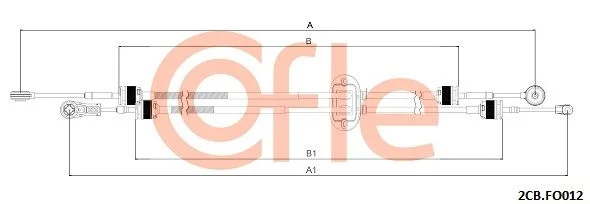 Trosas, neautomatinė transmisija COFLE 92.2CB.FO012