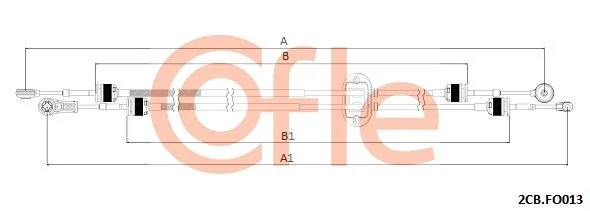 Trosas, neautomatinė transmisija COFLE 92.2CB.FO013