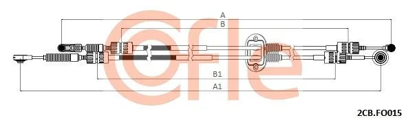 Trosas, neautomatinė transmisija COFLE 92.2CB.FO015