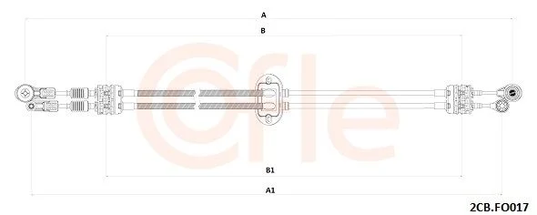 Trosas, neautomatinė transmisija COFLE 92.2CB.FO017