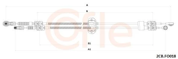 Trosas, neautomatinė transmisija COFLE 92.2CB.FO018