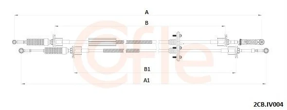 Trosas, neautomatinė transmisija COFLE 92.2CB.IV004