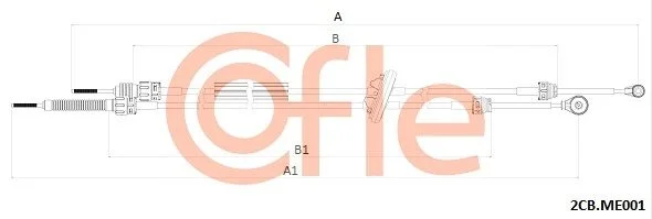 Trosas, neautomatinė transmisija COFLE 92.2CB.ME001