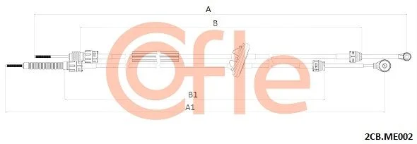 Trosas, neautomatinė transmisija COFLE 92.2CB.ME002