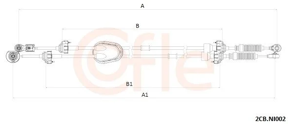 Trosas, neautomatinė transmisija COFLE 92.2CB.NI002