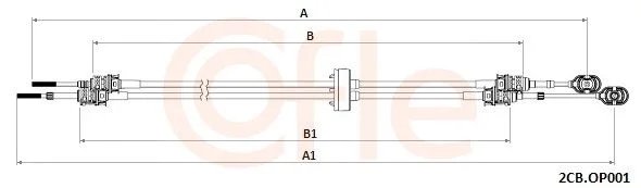 Trosas, neautomatinė transmisija COFLE 92.2CB.OP001