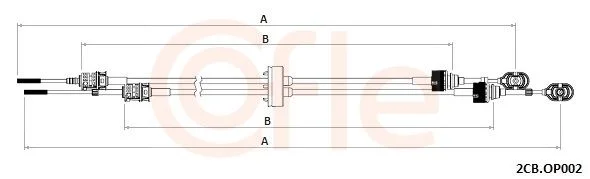 Trosas, neautomatinė transmisija COFLE 92.2CB.OP002