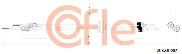 Trosas, neautomatinė transmisija COFLE 92.2CB.OP007