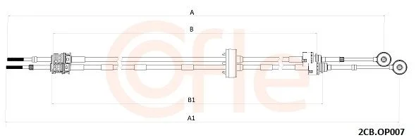 Trosas, neautomatinė transmisija COFLE 92.2CB.OP009