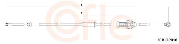 Trosas, neautomatinė transmisija COFLE 92.2CB.OP016
