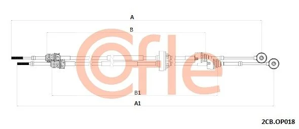 Trosas, neautomatinė transmisija COFLE 92.2CB.OP018