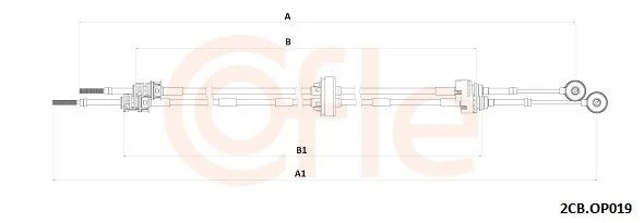 Trosas, neautomatinė transmisija COFLE 92.2CB.OP019