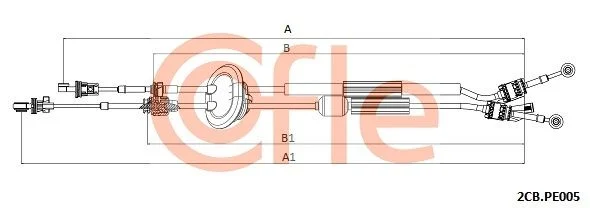 Trosas, neautomatinė transmisija COFLE 92.2CB.PE005