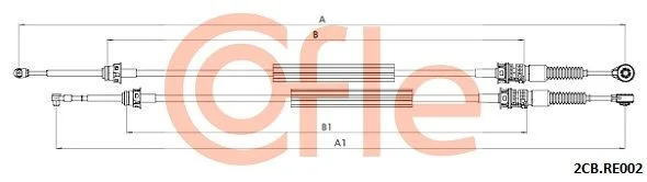 Trosas, neautomatinė transmisija COFLE 92.2CB.RE002