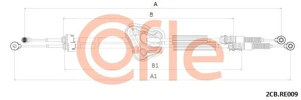 Trosas, neautomatinė transmisija COFLE 92.2CB.RE009