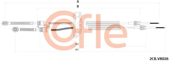 Trosas, neautomatinė transmisija cofle 2CB.VK026