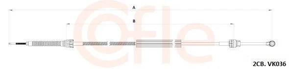 Trosas, neautomatinė transmisija COFLE 92.2CB.VK036