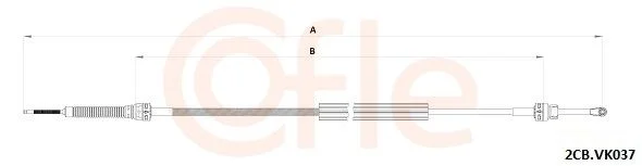 Trosas, neautomatinė transmisija COFLE 92.2CB.VK037