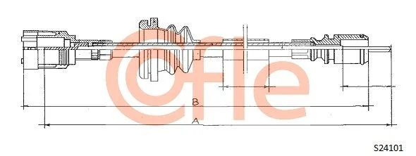 Speedometer Cable COFLE 92.S24101