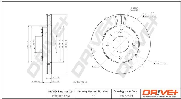 Brake Disc Dr!ve+ DP1010.11.0734