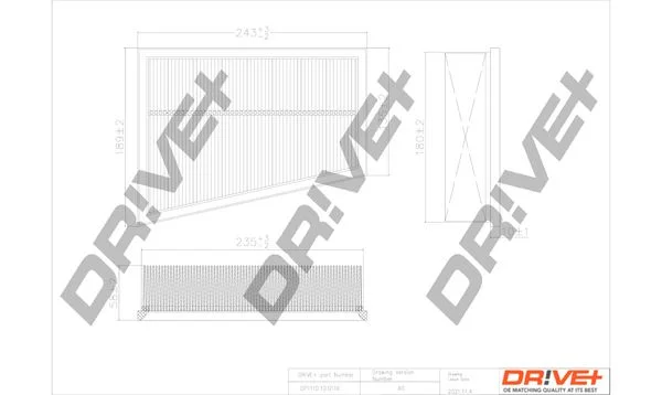 Oro filtras Dr!ve+ DP1110.10.0110
