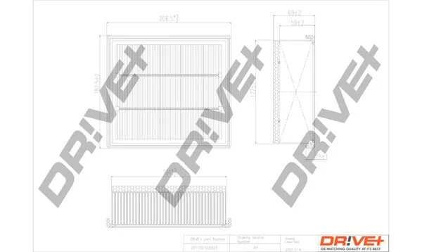 Air Filter Dr!ve+ DP1110.10.0323