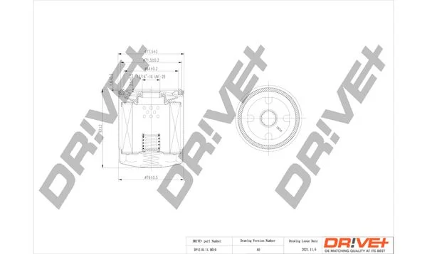 Oil Filter Dr!ve+ DP1110.11.0019