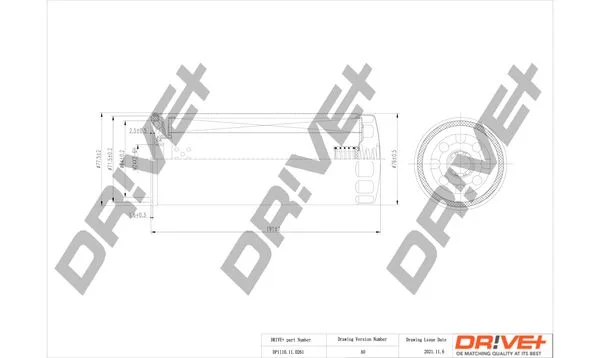 Oil Filter Dr!ve+ DP1110.11.0261
