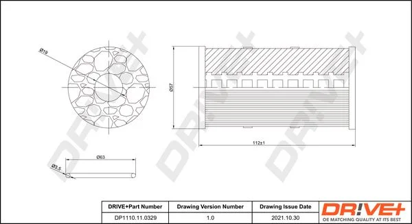 Oil Filter Dr!ve+ DP1110.11.0329