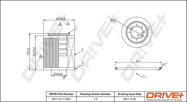 Oil Filter Dr!ve+ DP1110.11.0341