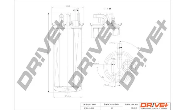 Kuro filtras Dr!ve+ DP1110.13.0105