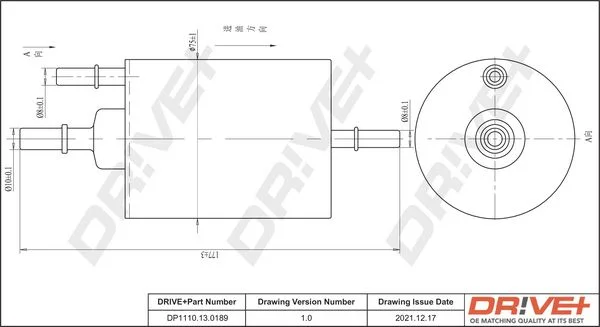 Kuro filtras Dr!ve+ DP1110.13.0189