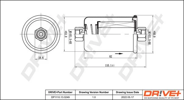 Fuel Filter Dr!ve+ DP1110.13.0249