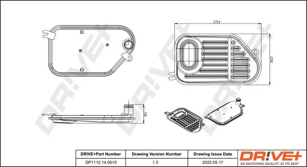 Hydraulic Filter Kit, automatic transmission Dr!ve+ DP1110.14.0010