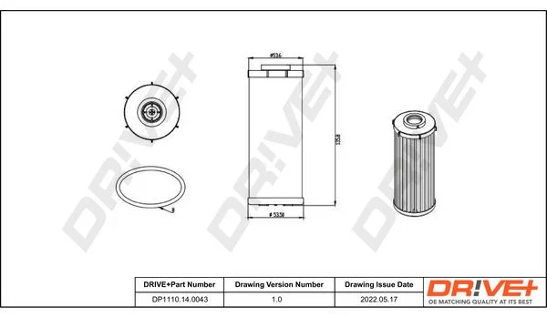 Hydraulický filter, automatická prevodovka Dr!ve+ DP1110.14.0043
