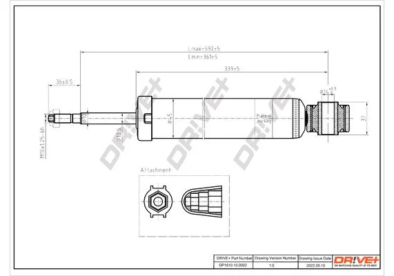 Amortizatorius Dr!ve+ DP1610.10.0002