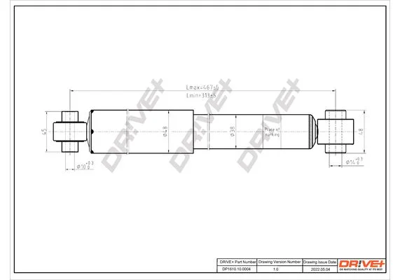Amortizatorius Dr!ve+ DP1610.10.0004