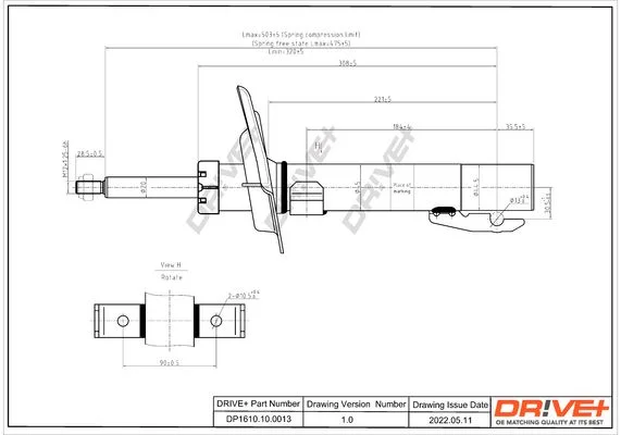 Amortizatorius Dr!ve+ DP1610.10.0013