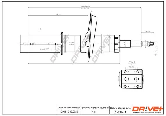Amortizatorius Dr!ve+ DP1610.10.0029