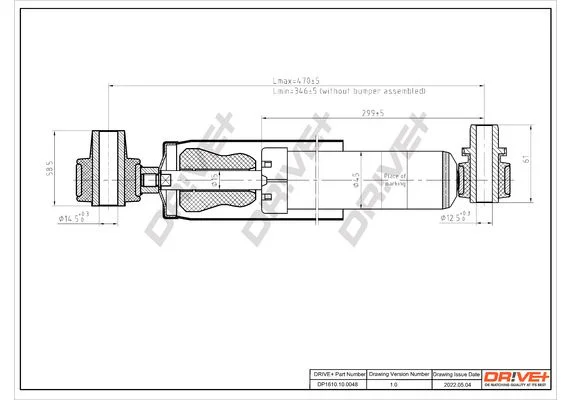 Amortizatorius Dr!ve+ DP1610.10.0048