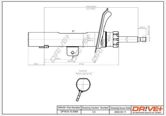 Amortizatorius Dr!ve+ DP1610.10.0069
