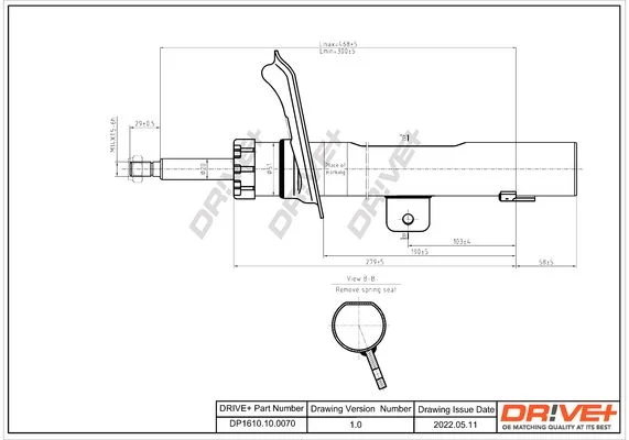 Amortizatorius Dr!ve+ DP1610.10.0070