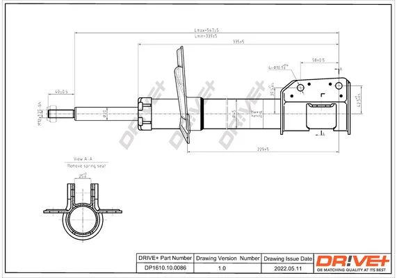 Amortizatorius Dr!ve+ DP1610.10.0086