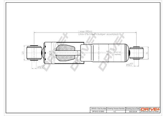 Amortizatorius Dr!ve+ DP1610.10.0093