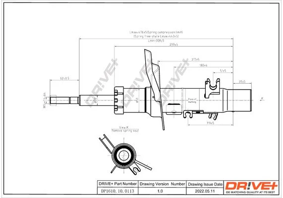 Amortizatorius Dr!ve+ DP1610.10.0113