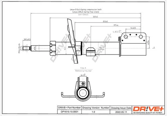 Amortizatorius Dr!ve+ DP1610.10.0115