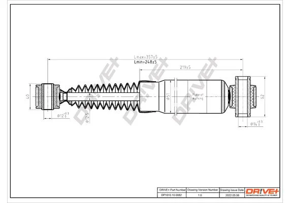 Amortizatorius Dr!ve+ DP1610.10.0145