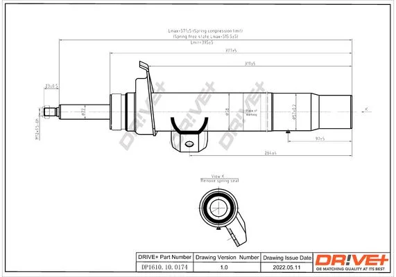 Amortizatorius Dr!ve+ DP1610.10.0174