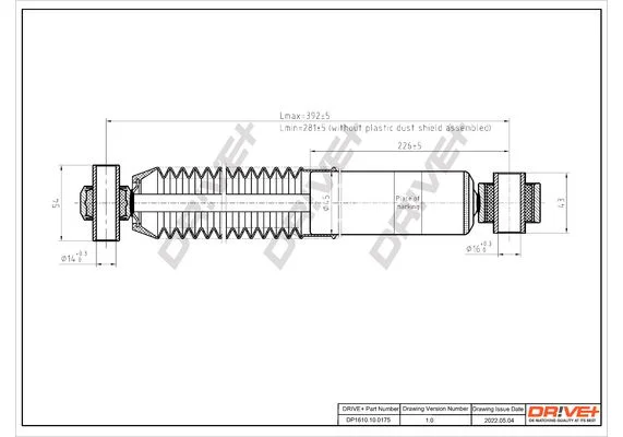 Amortizatorius Dr!ve+ DP1610.10.0175