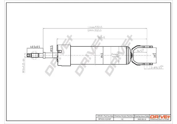 Amortizatorius Dr!ve+ DP1610.10.0187